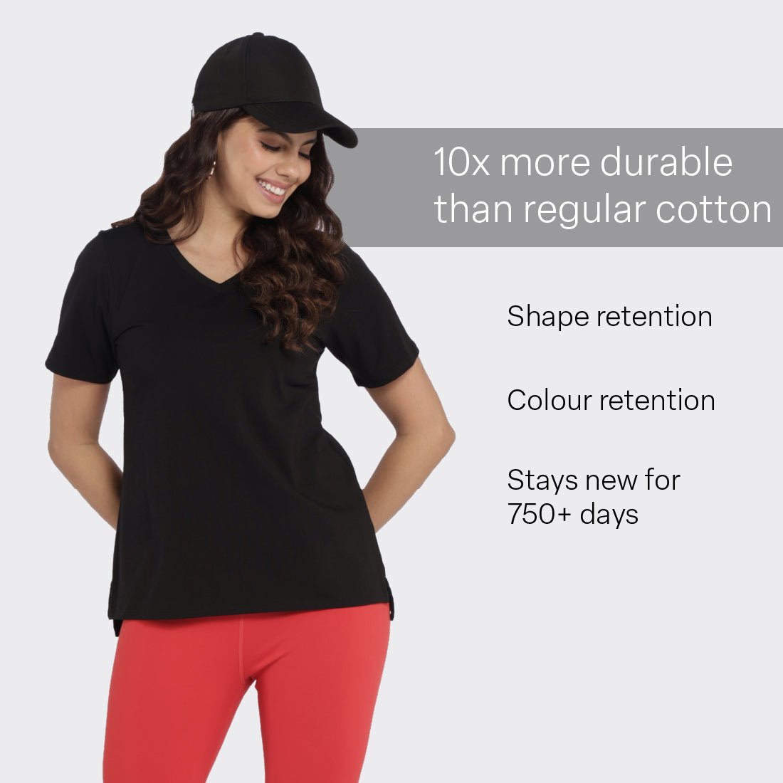 Last Tee - V Neck Half Sleeves - BlissClub