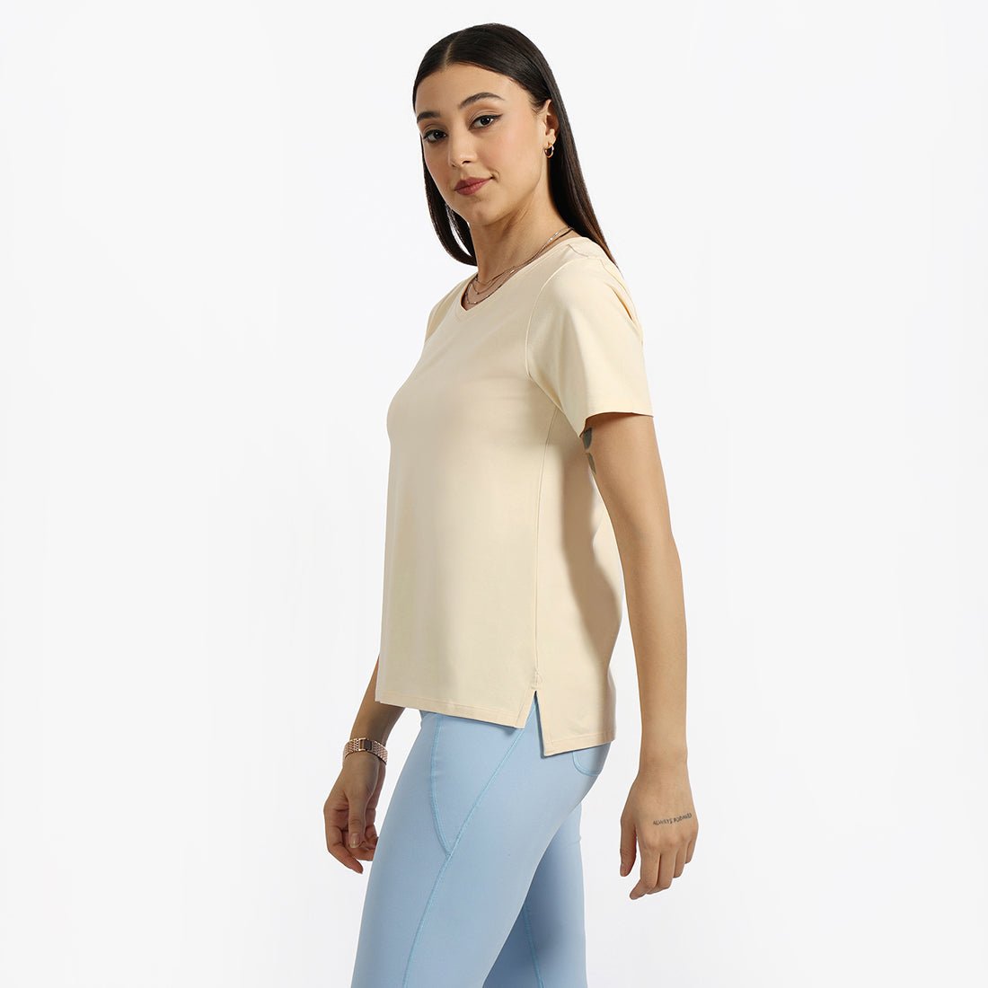 Last Tee - V Neck Half Sleeves - BlissClub