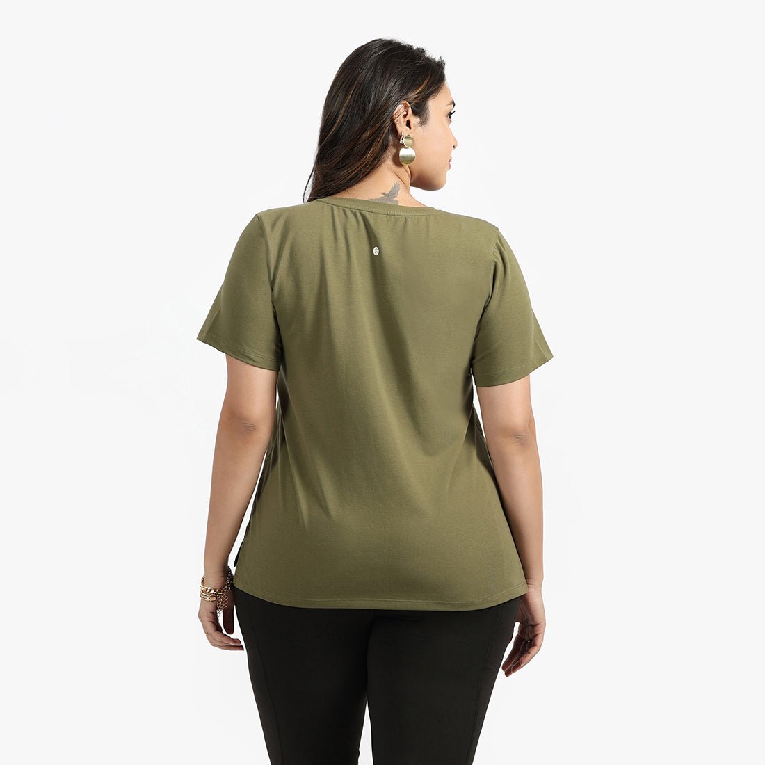 Last Tee - V Neck Half Sleeves - BlissClub