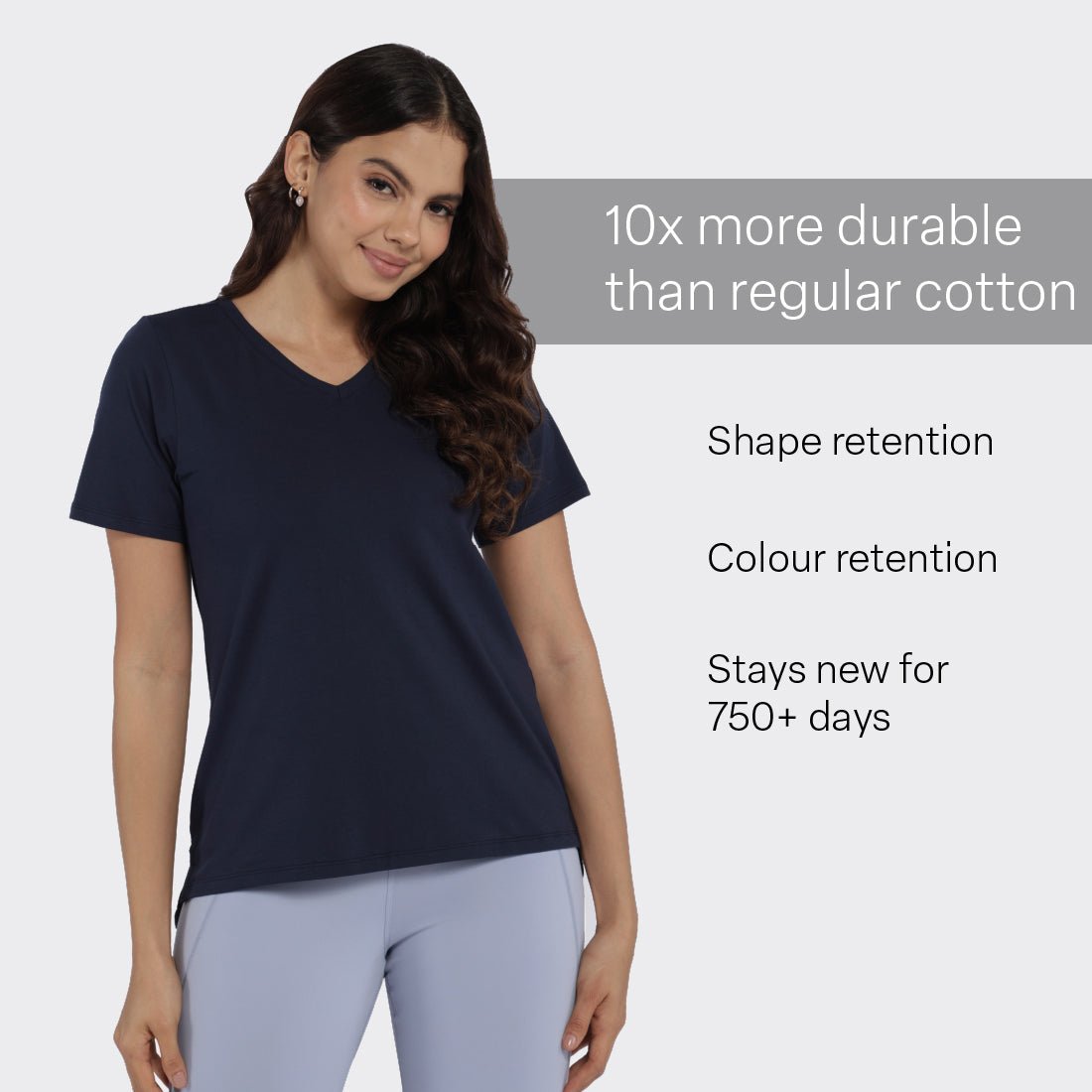 Last Tee - V Neck Half Sleeves - BlissClub