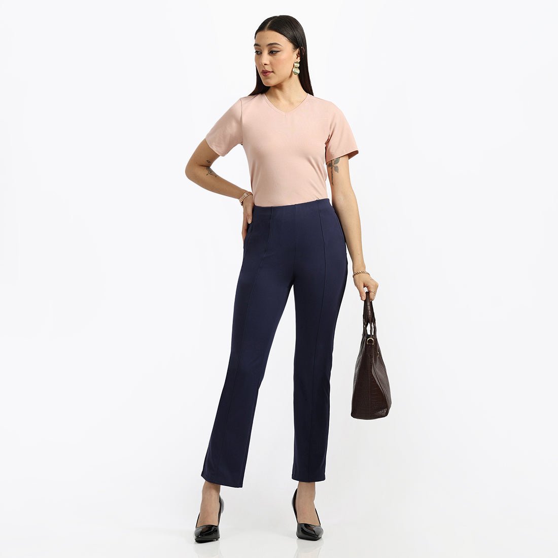 Last Tee - V Neck Half Sleeves - BlissClub