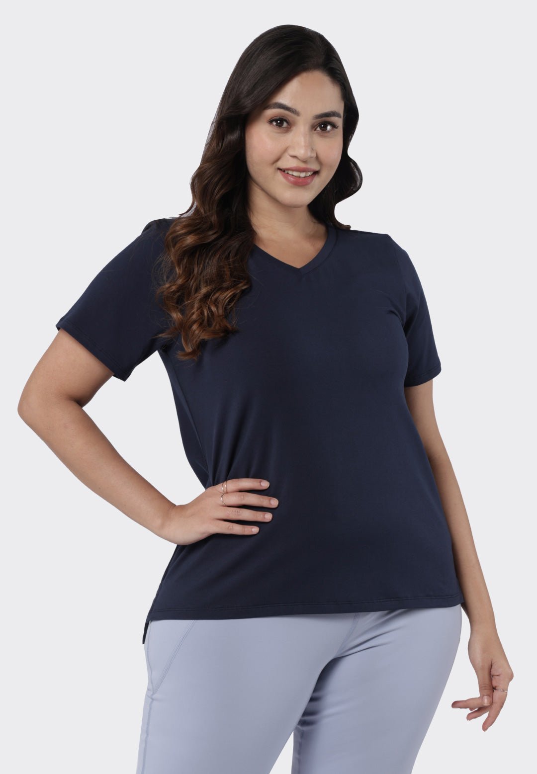 Last Tee - V Neck Half Sleeves - BlissClub