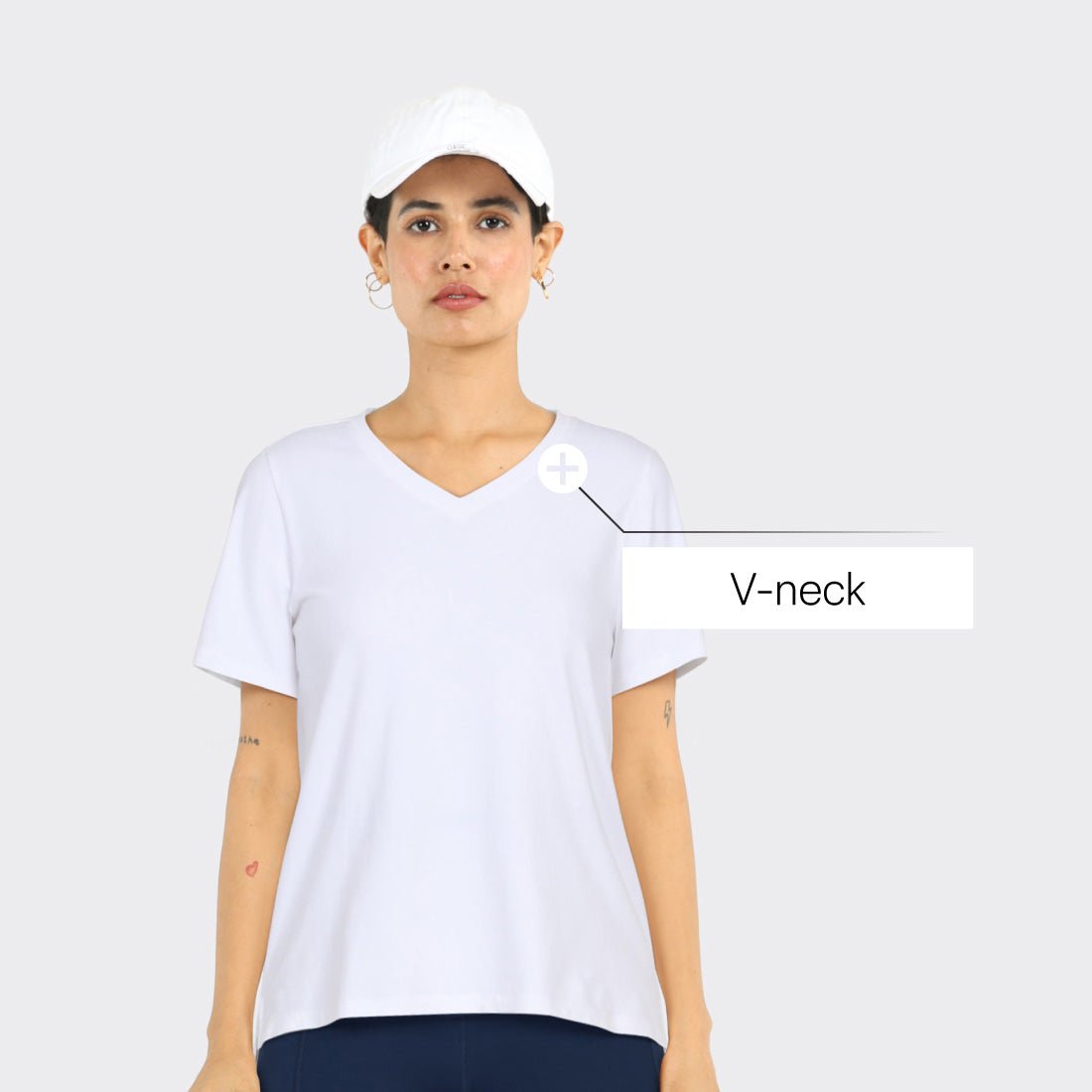 Last Tee - V Neck Half Sleeves - BlissClub