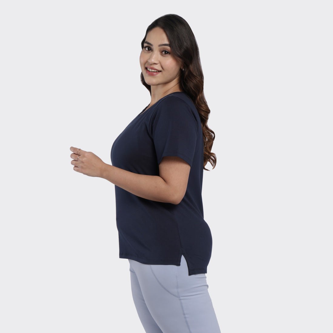 Last Tee - V Neck Half Sleeves - BlissClub
