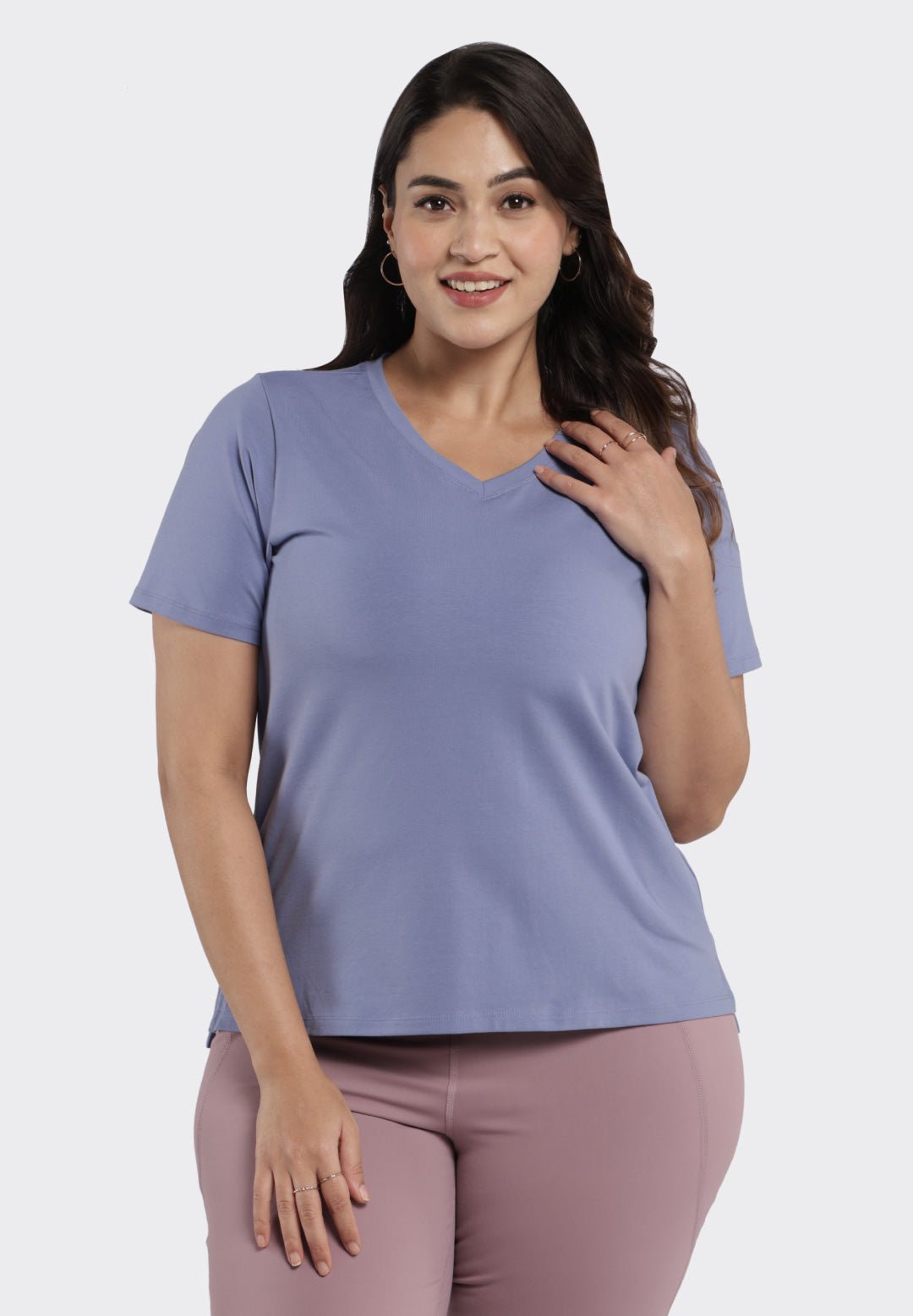 Last Tee - V Neck Half Sleeves - BlissClub