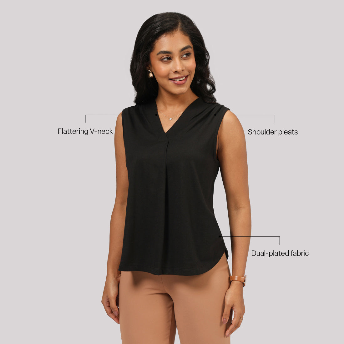 Cotton Pro Sleeveless Work Top
