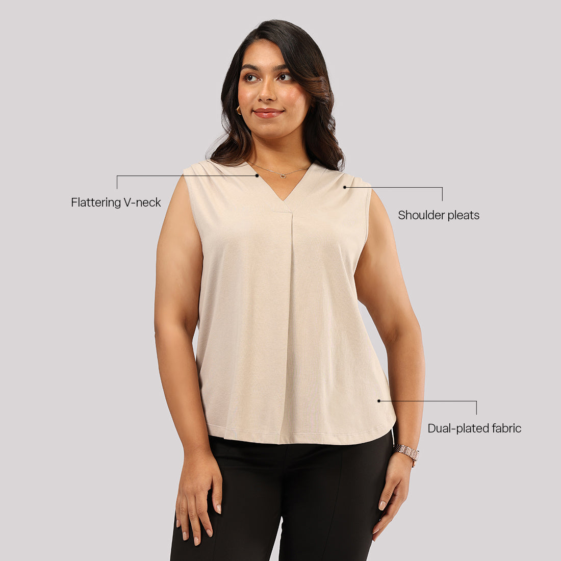 Cotton Pro Sleeveless Work Top