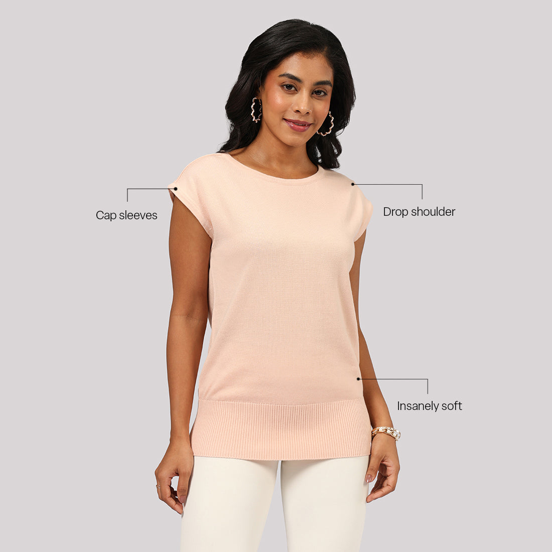 Move All Day Cap Sleeves Top