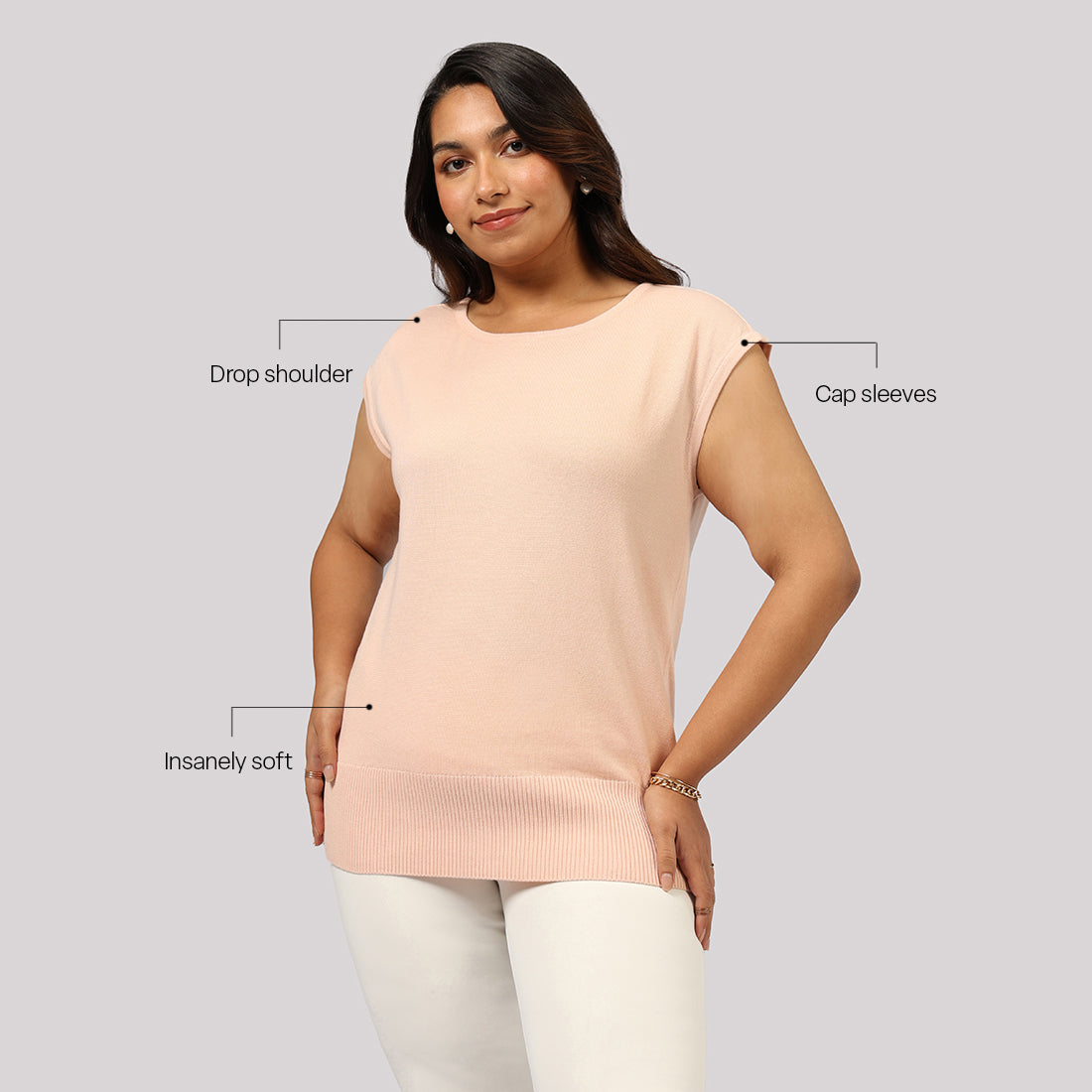 Move All Day Cap Sleeves Top