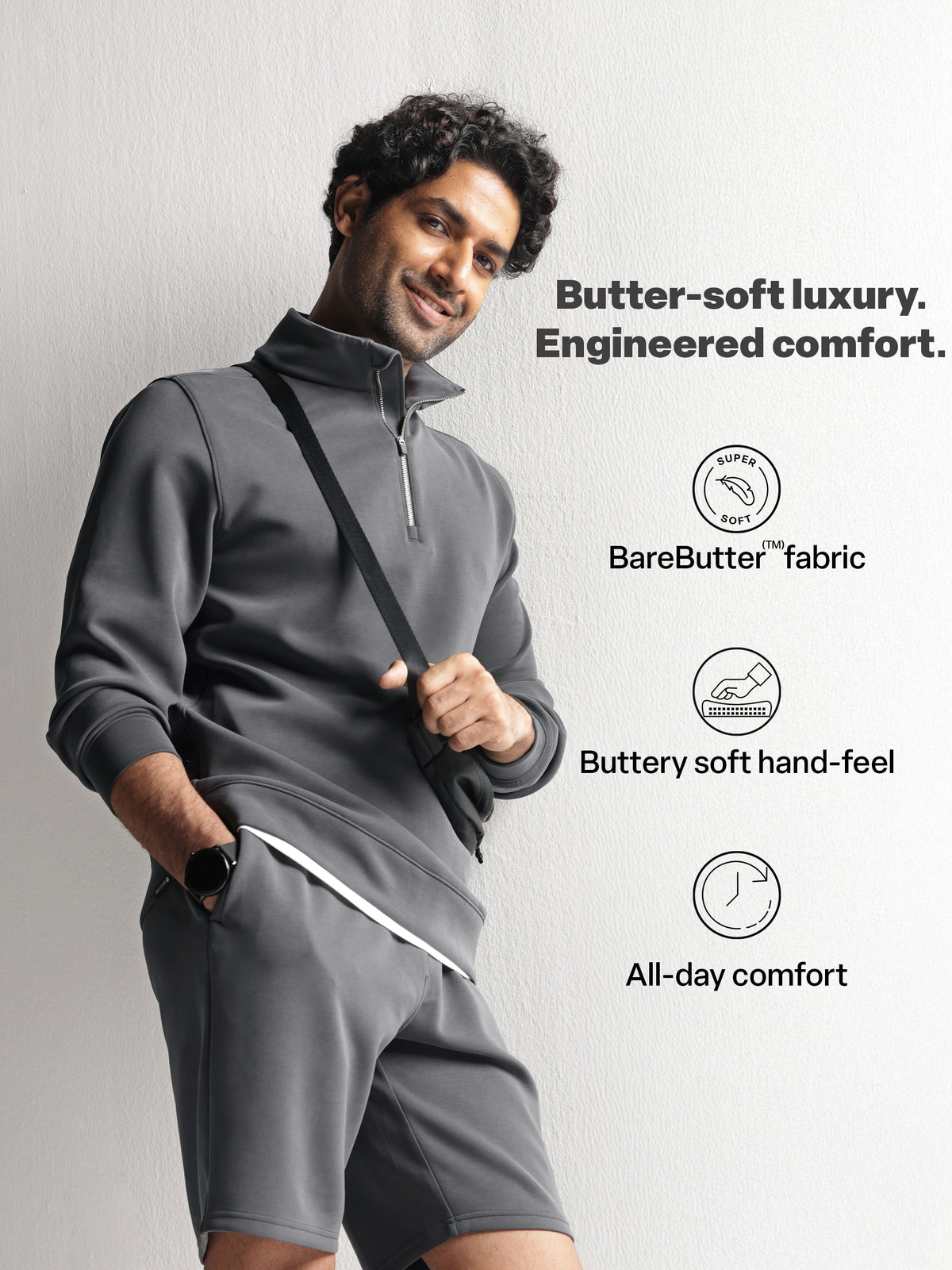 Bare Butter™ Quarter zip