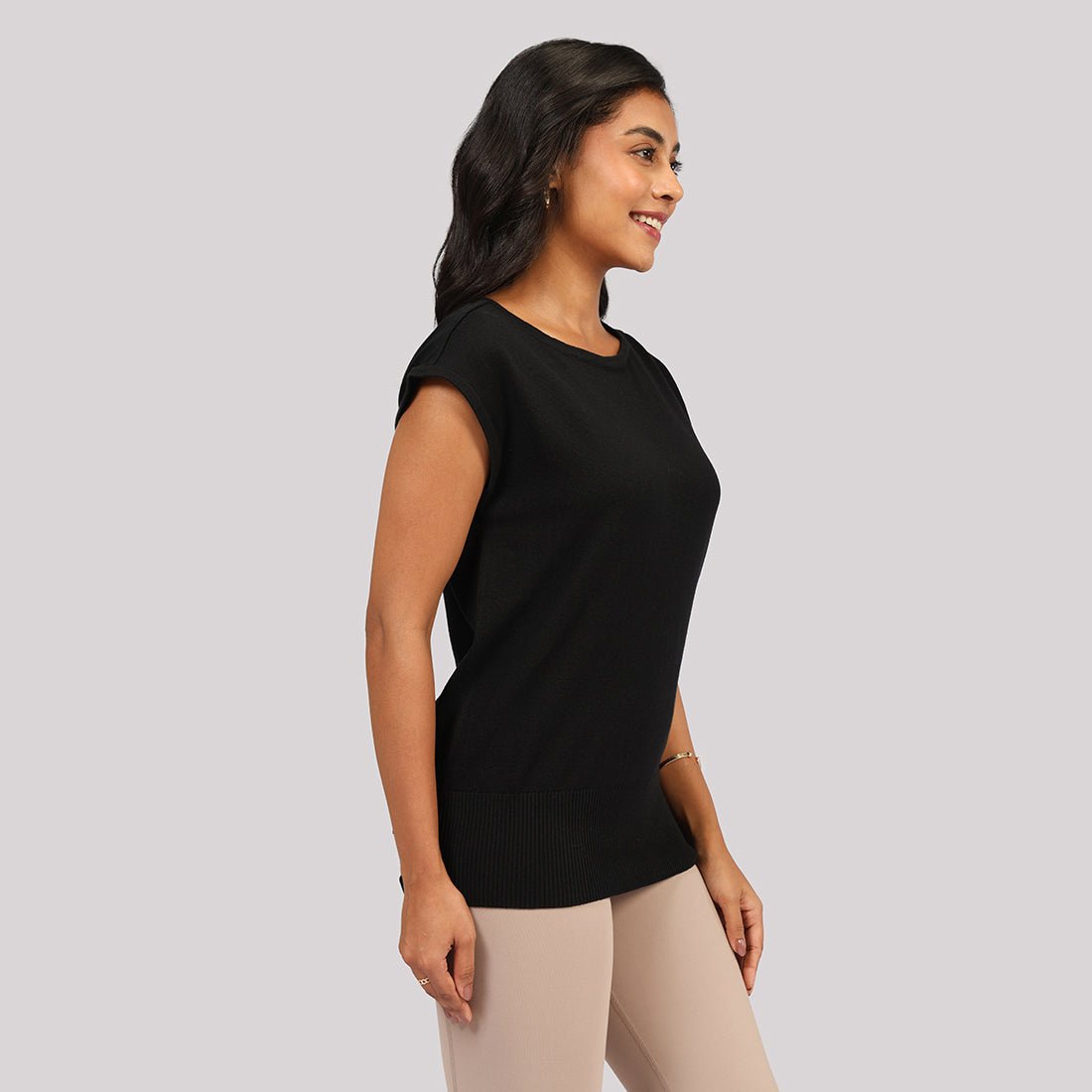 Move All Day Cap Sleeves Top - BlissClub