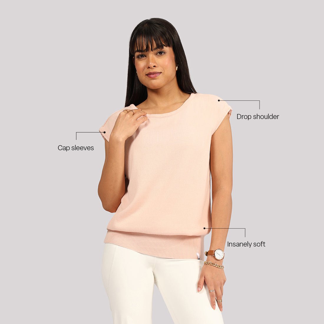 Move All Day Cap Sleeves Top - BlissClub