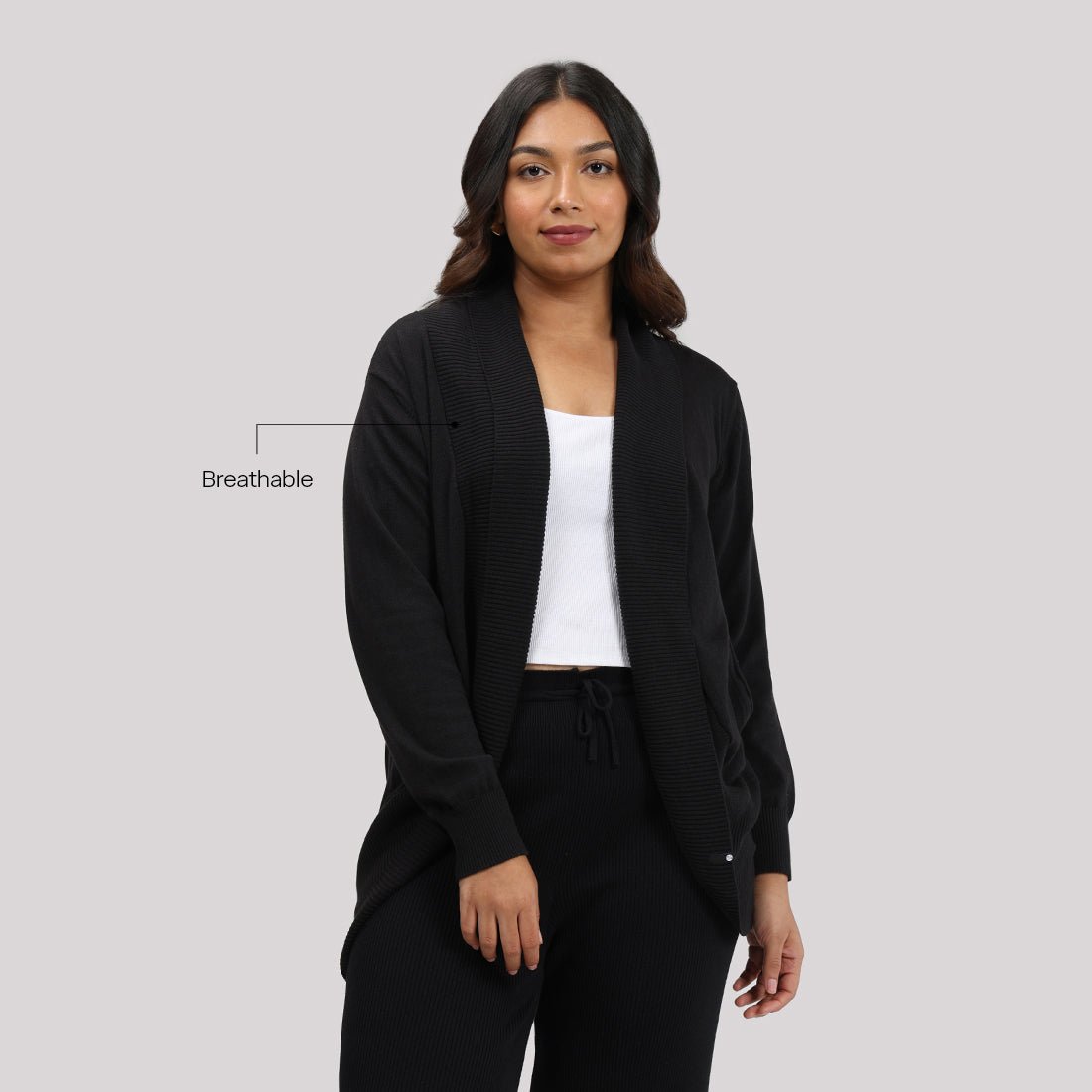 Move All Day Collared Shrug - BlissClub