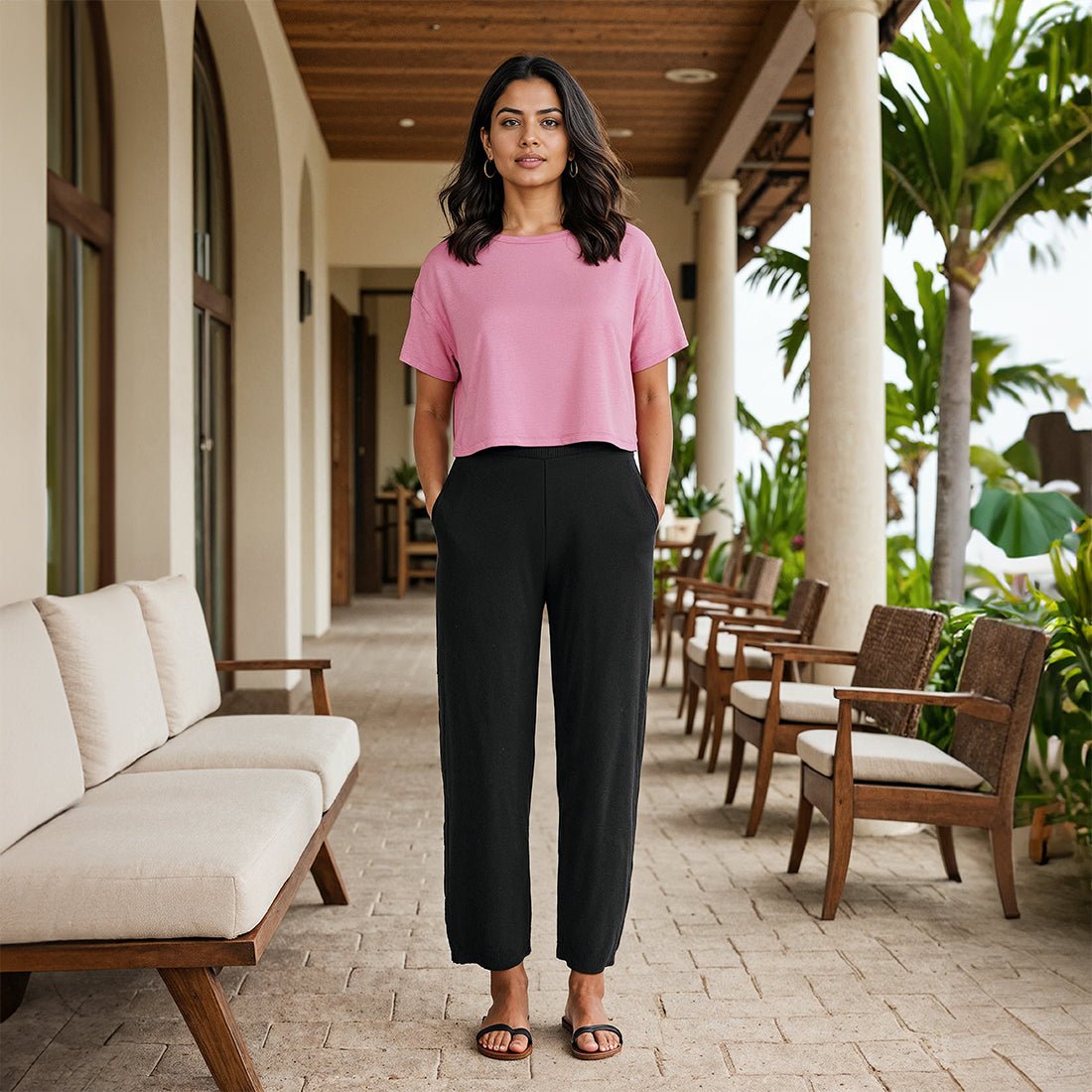 Move All Day Cotton Wide Pants - BlissClub