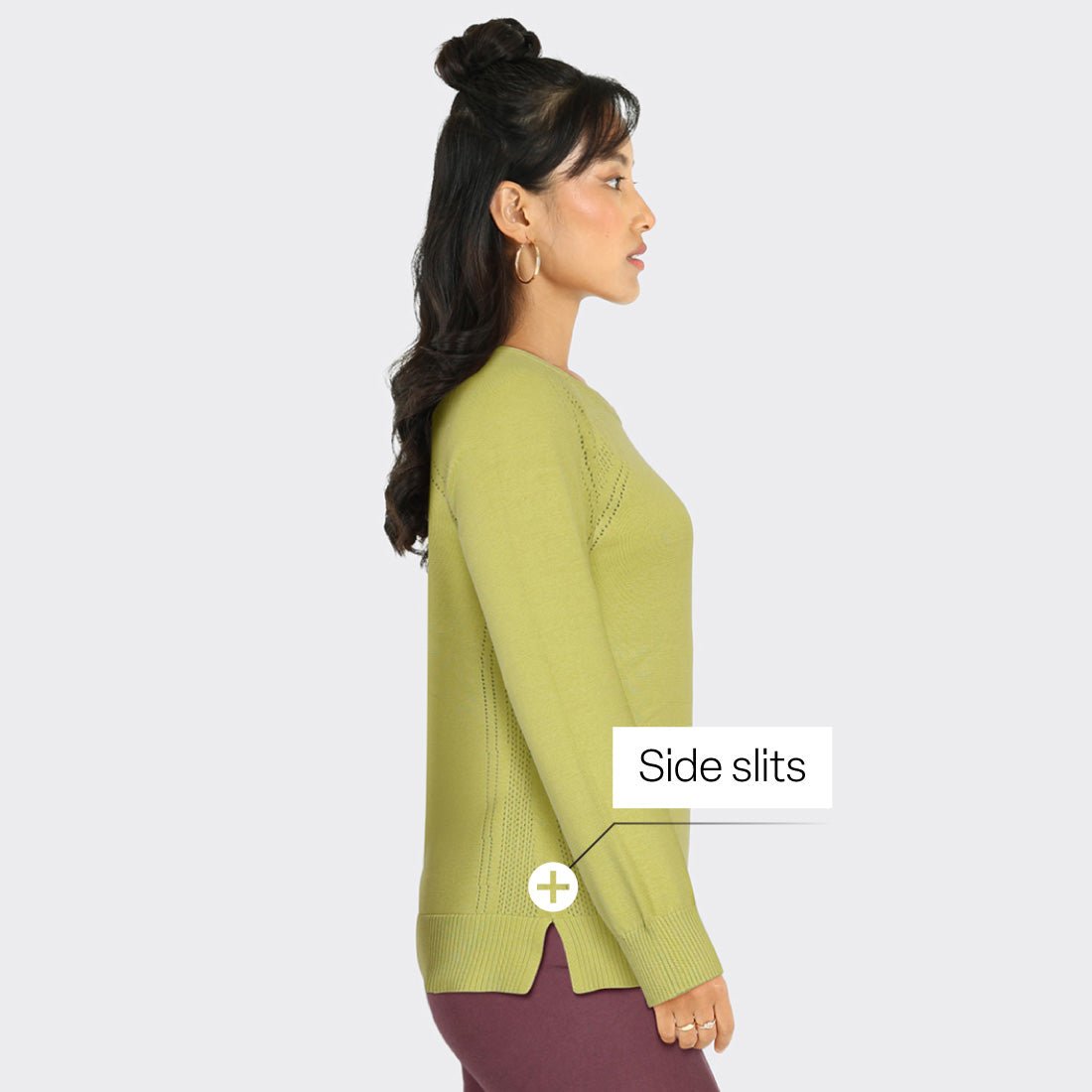 Move All Day CottonKnit Top Full Sleeves - BlissClub
