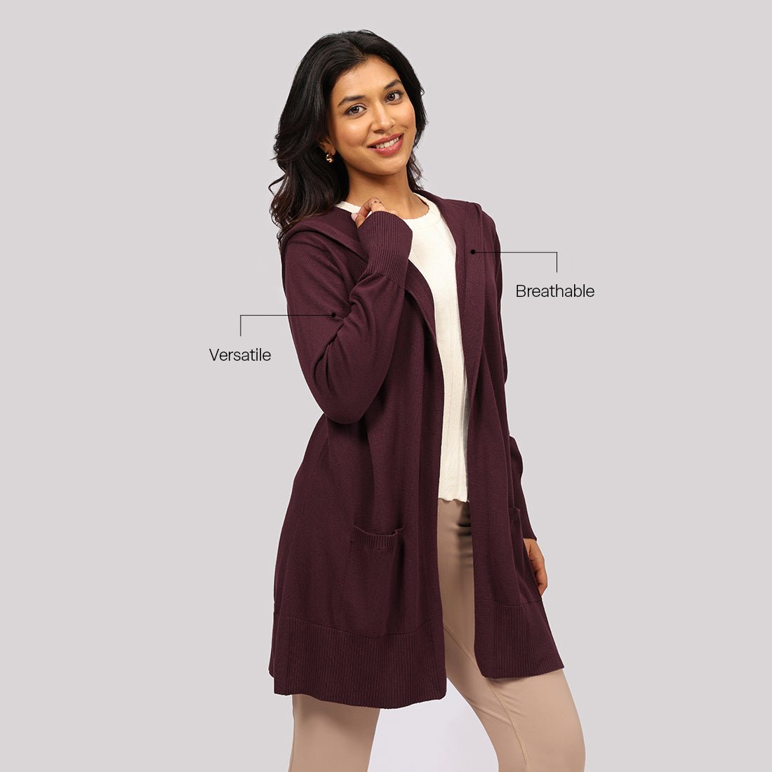 Move All Day Hooded Shrug - BlissClub