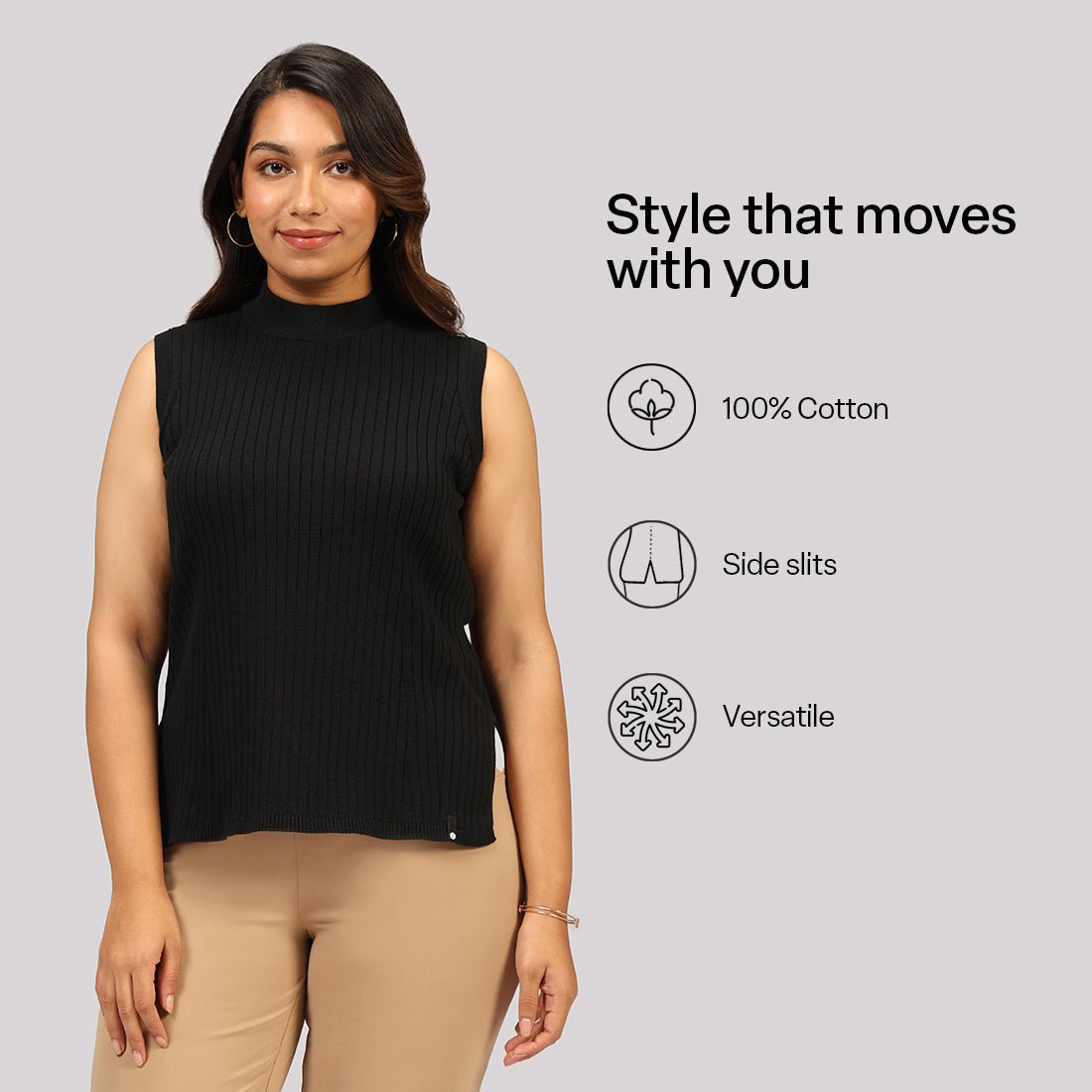 Move All Day Sleeveless Top - BlissClub