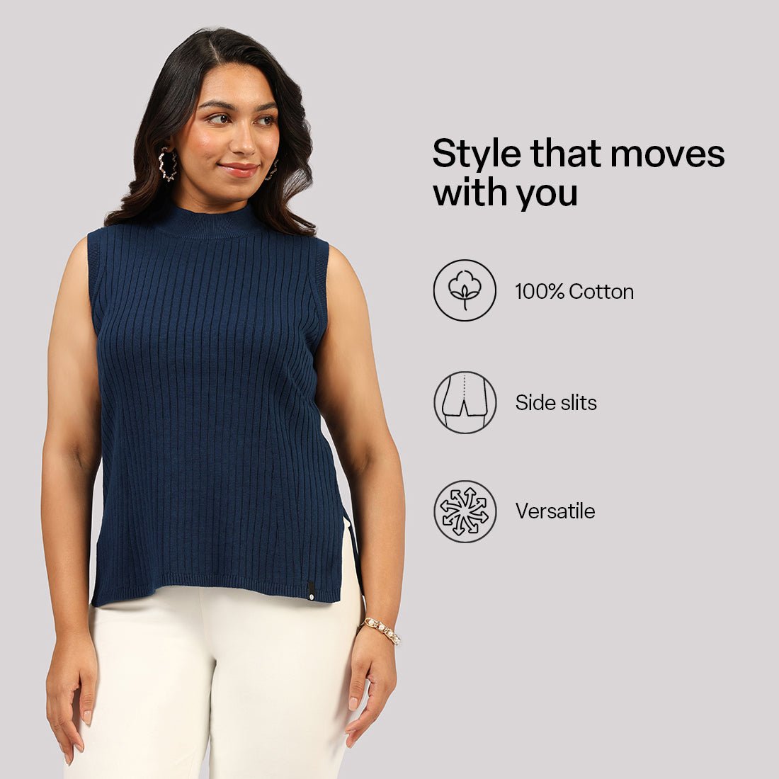 Move All Day Sleeveless Top - BlissClub