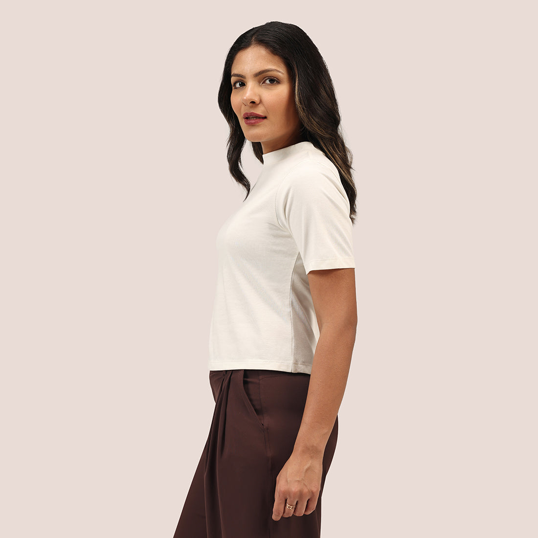 Cotton Pro High Neck Top