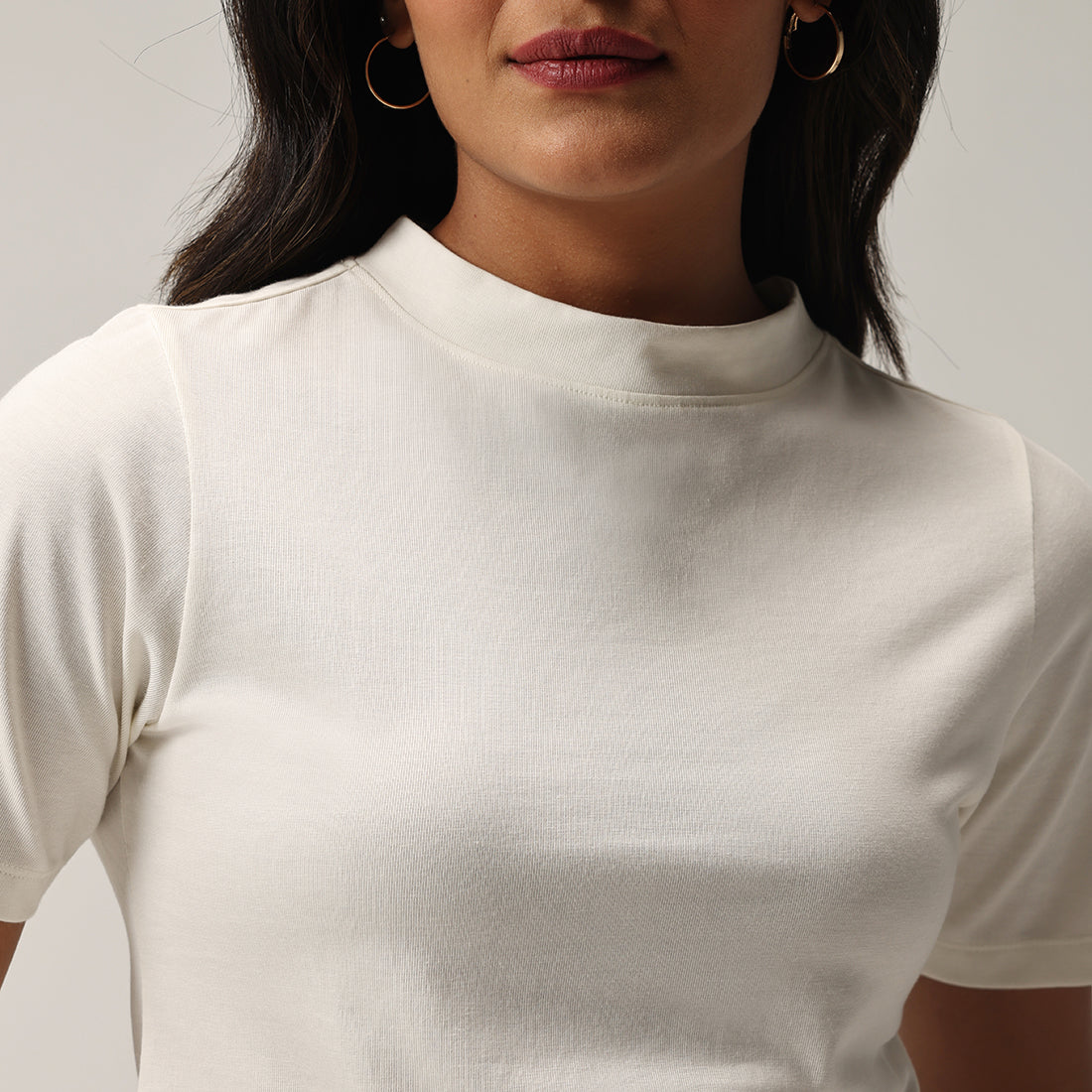 Cotton Pro High Neck Top