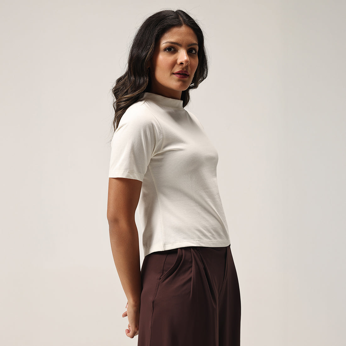 Cotton Pro High Neck Top
