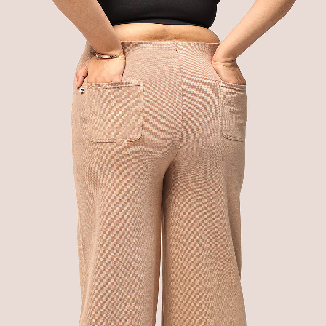 Work-To-Wine Twill Wide Dart Pants