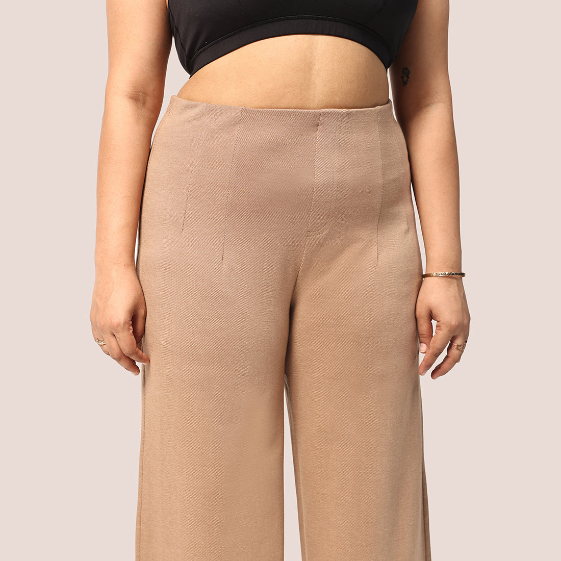 Work-To-Wine Twill Wide Dart Pants