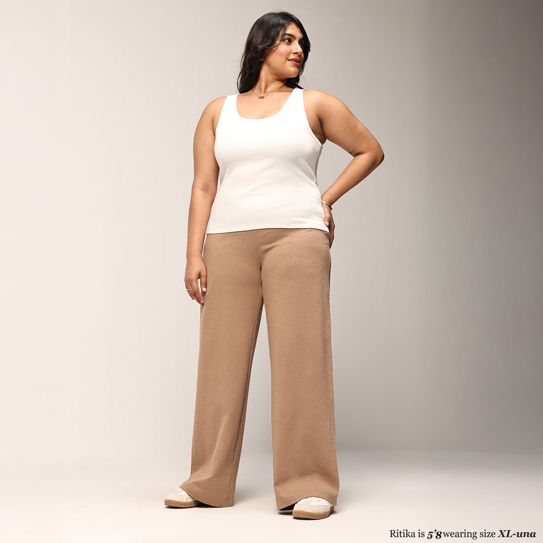 Work-To-Wine Twill Wide Dart Pants