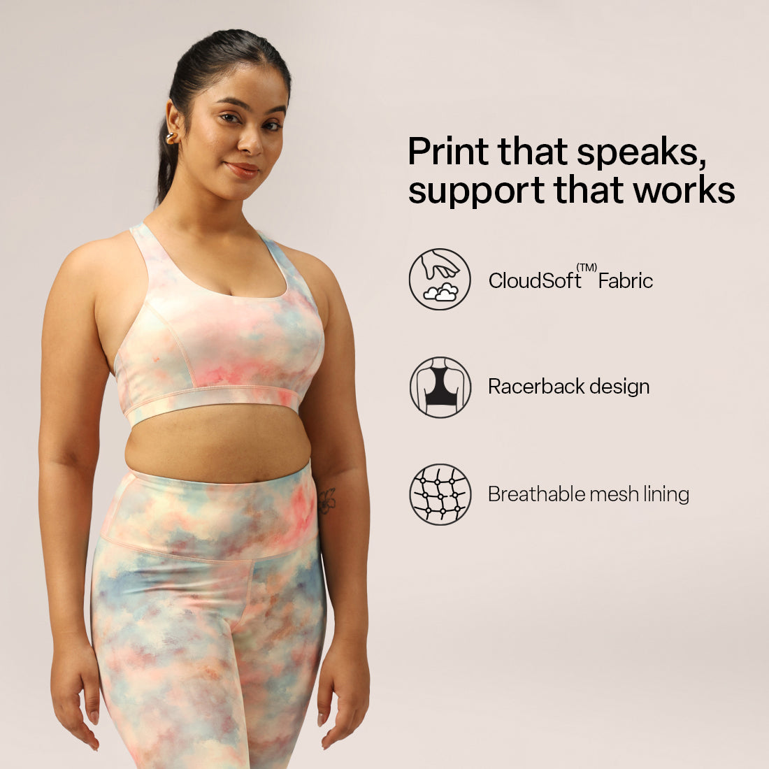 Ultimate Printed Comfort Sports Bra