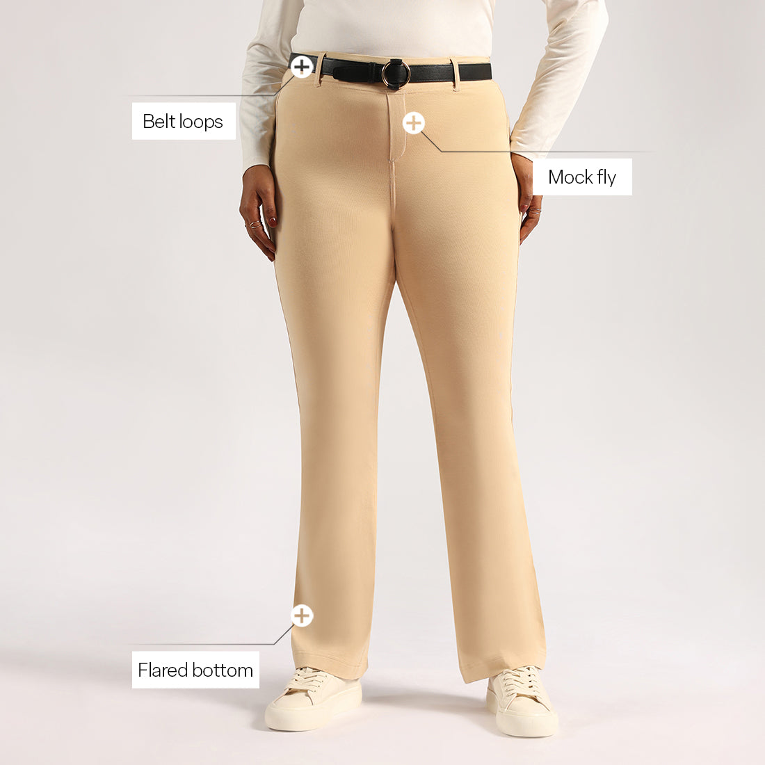 AM:PM Air Flare Trousers - Cotton Tall