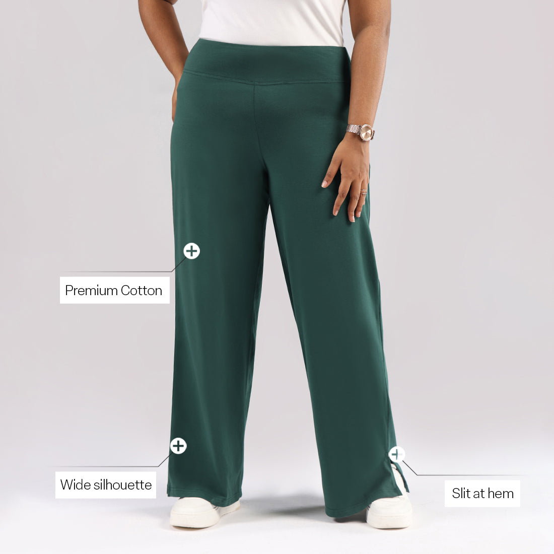 AM:PM Air Wide Trousers - Cotton Tall