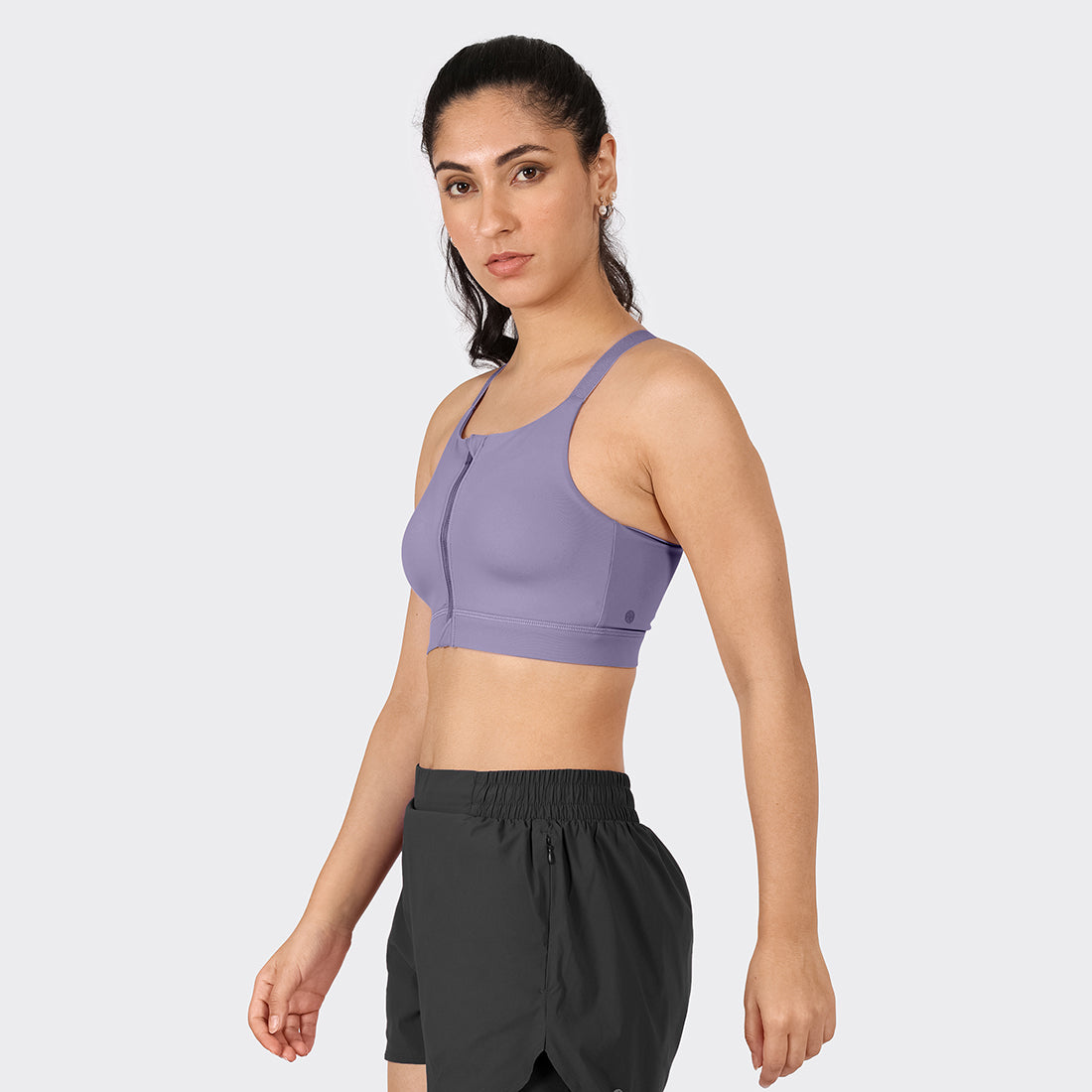 Zip-Up Sports Bra