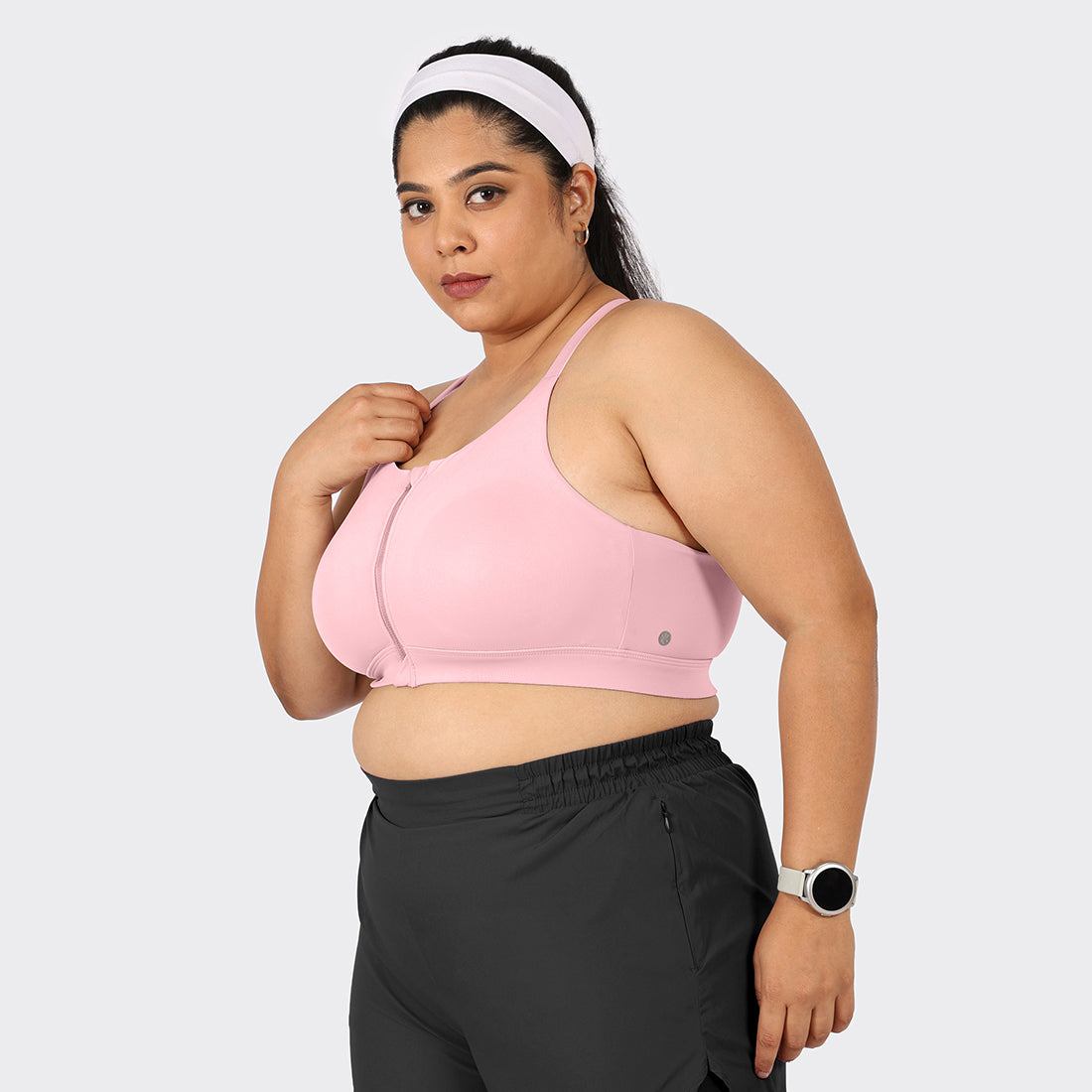Zip-Up Sports Bra