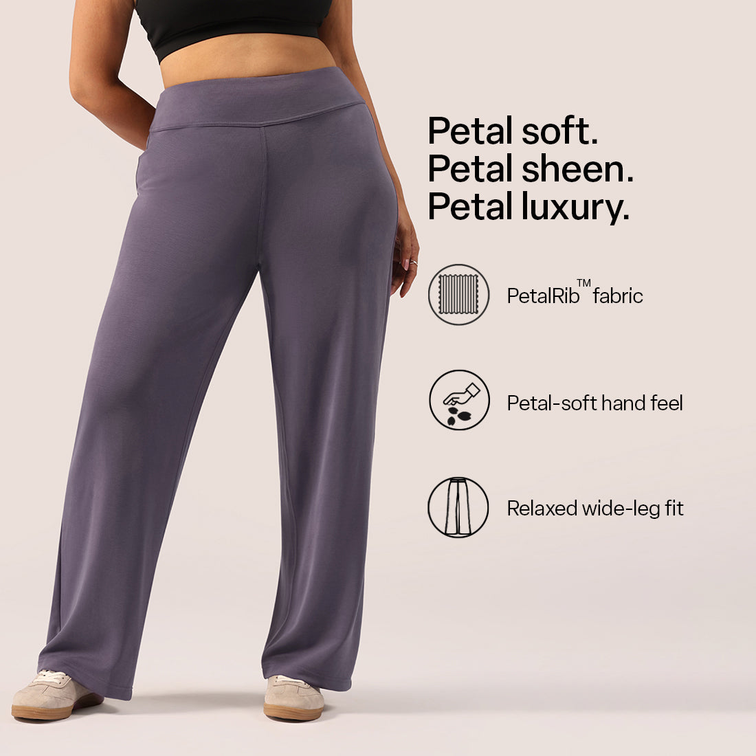 PetalRib™ Wide Leg Pants