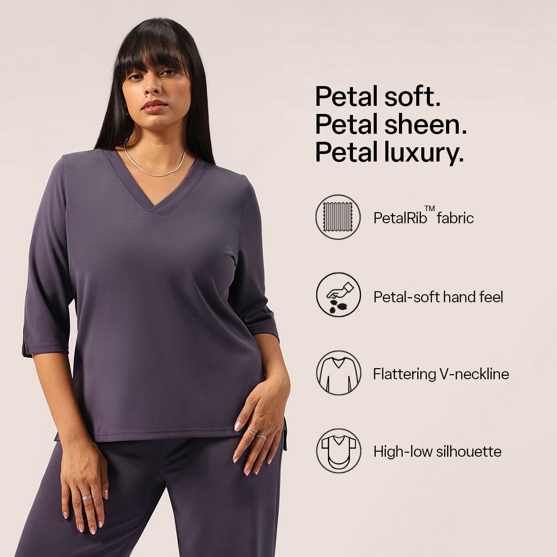 PetalRib™ Slit Sleeve Top