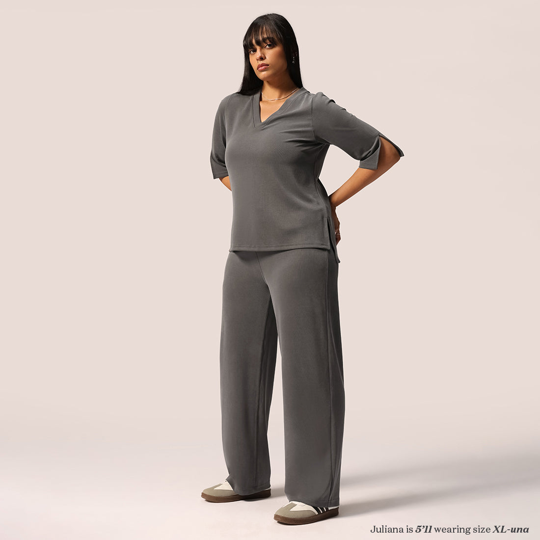 PetalRib™ Wide Leg Pants