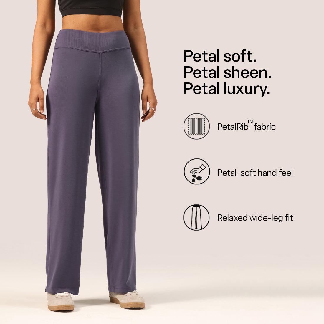PetalRib™ Wide Leg Pants