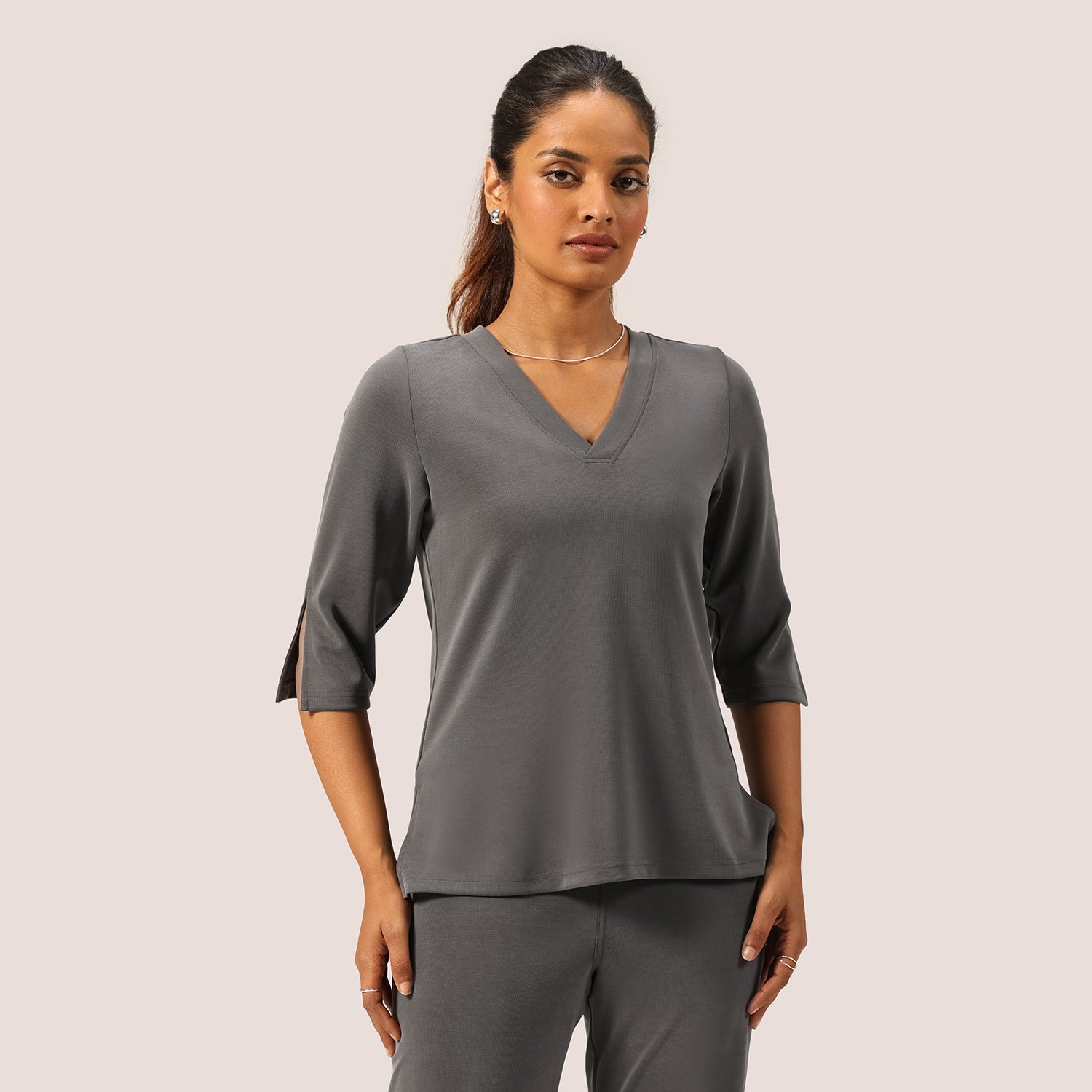 PetalRib™ Slit Sleeve Top