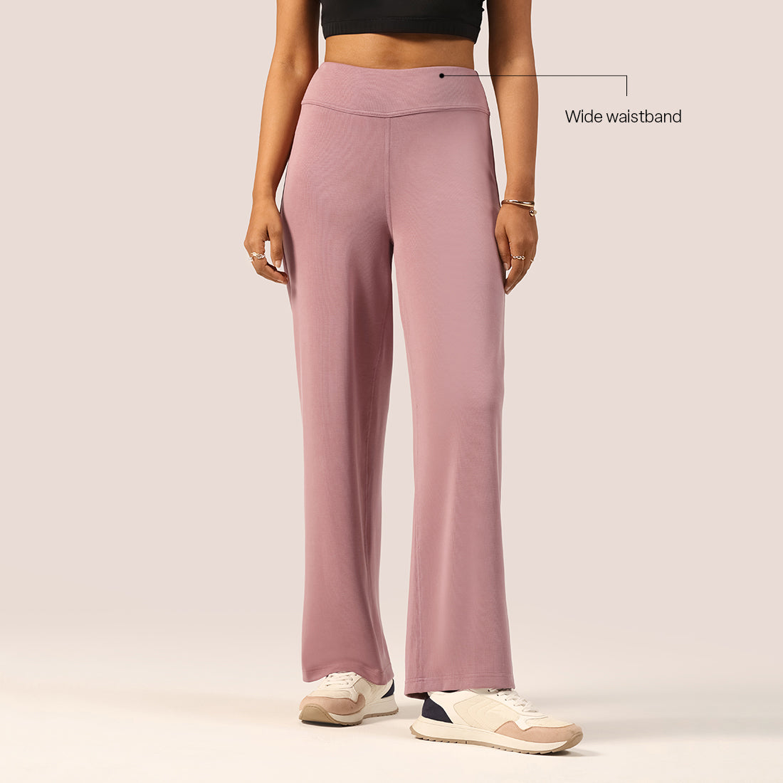 PetalRib™ Wide Leg Pants