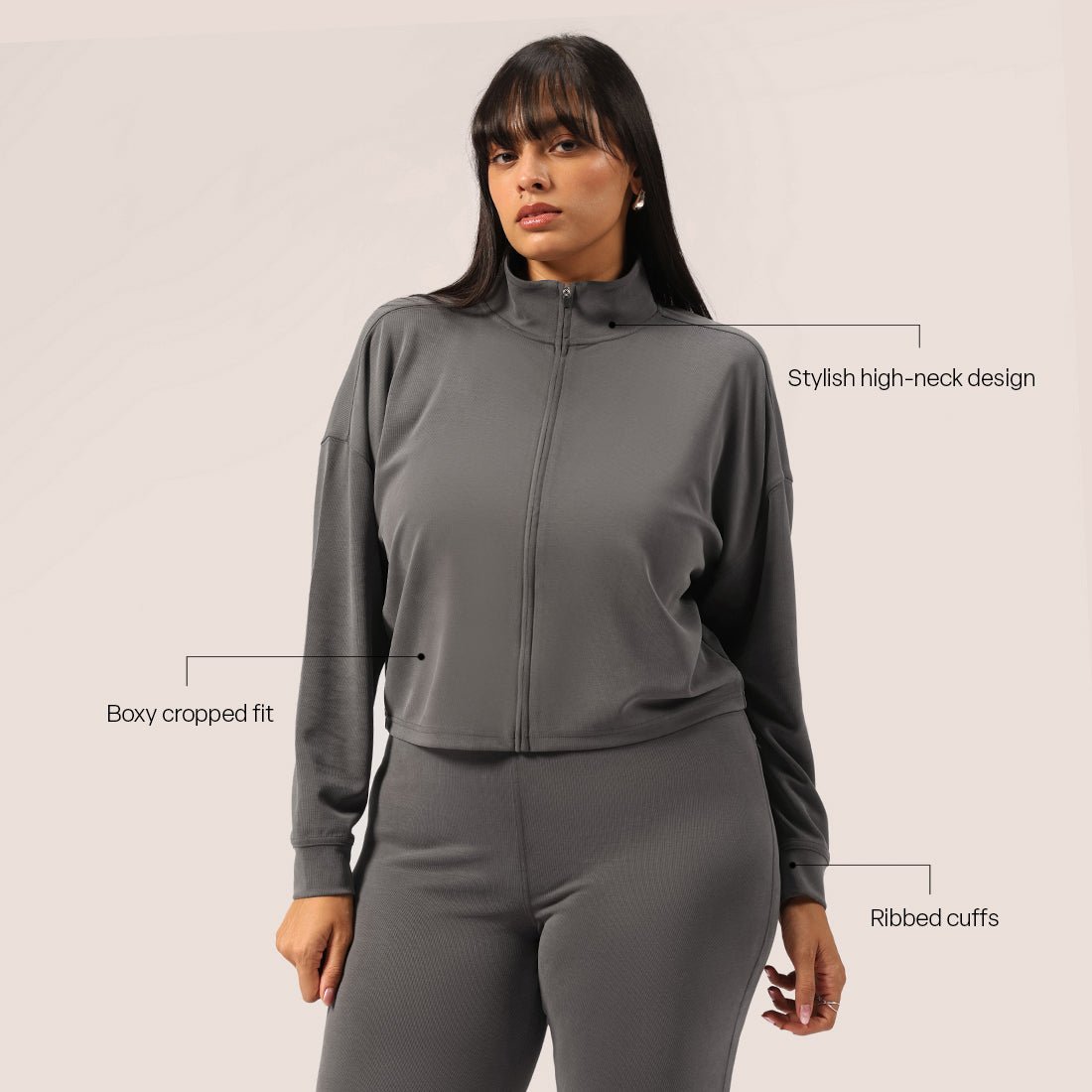 PetalRib™ Crop Jacket - BlissClub