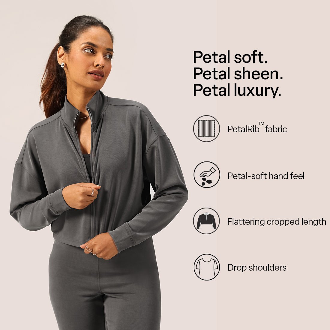 PetalRib™ Crop Jacket - BlissClub