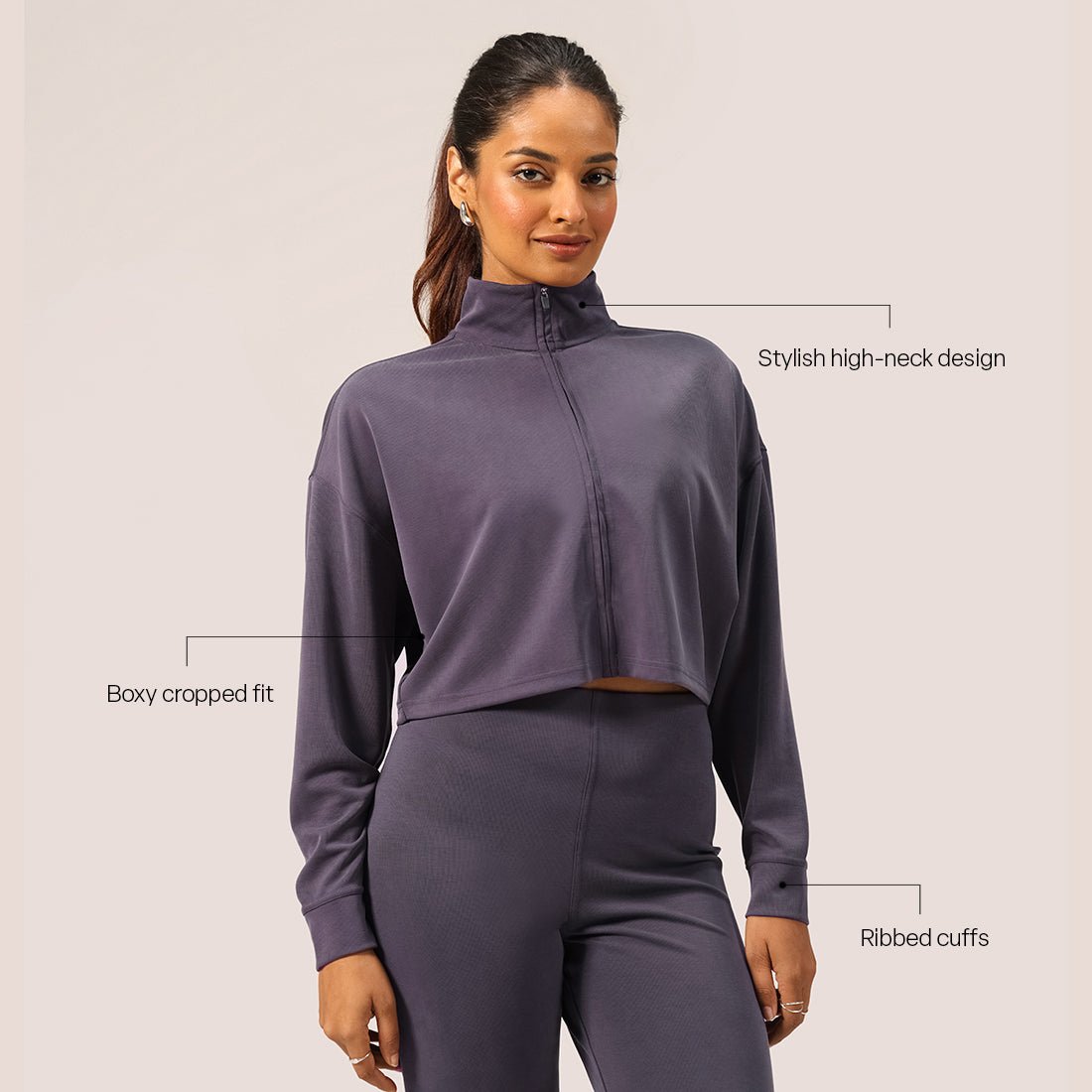 PetalRib™ Crop Jacket - BlissClub