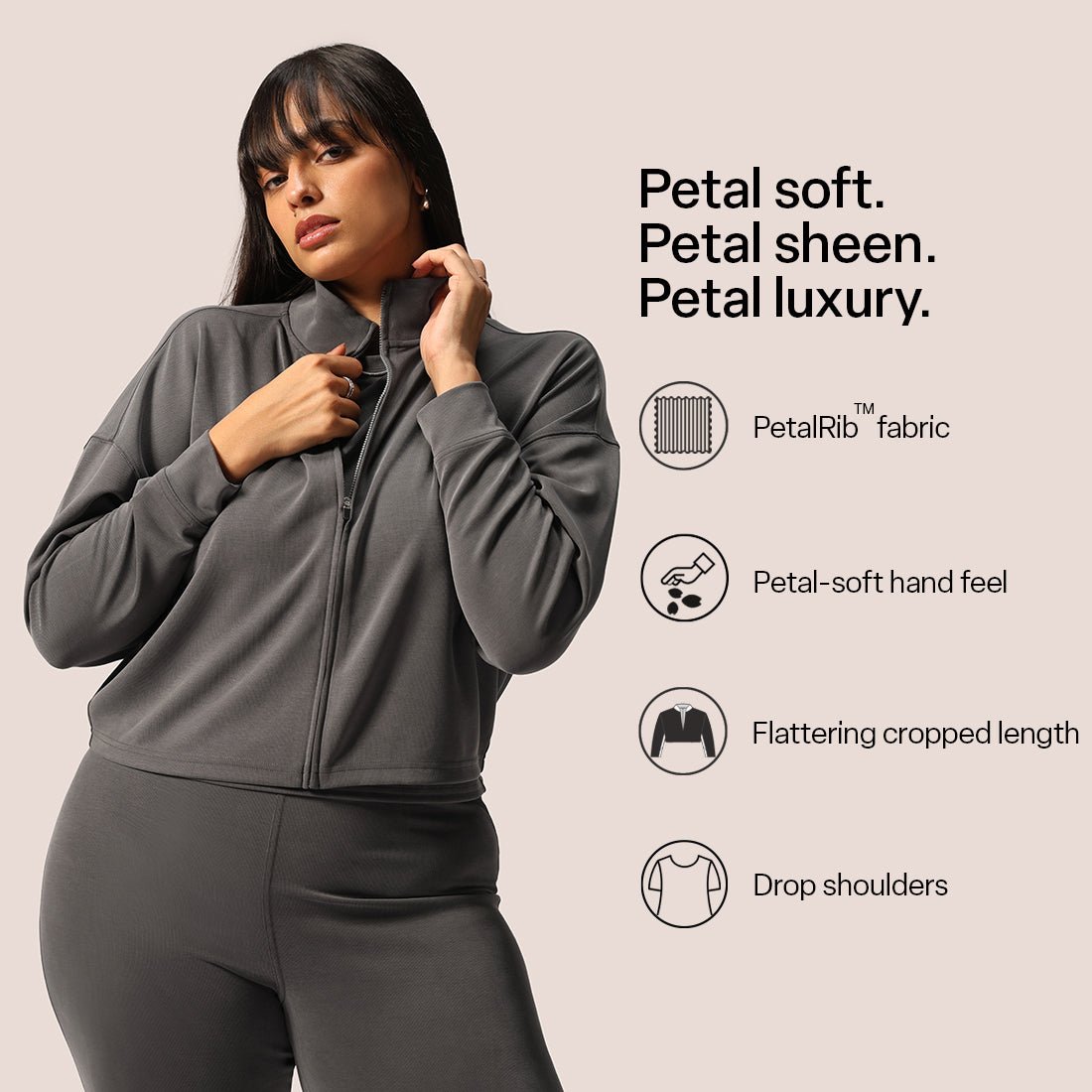 PetalRib™ Crop Jacket - BlissClub