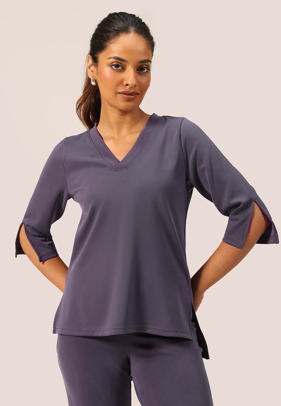 PetalRib™ Slit Sleeve Top - BlissClub