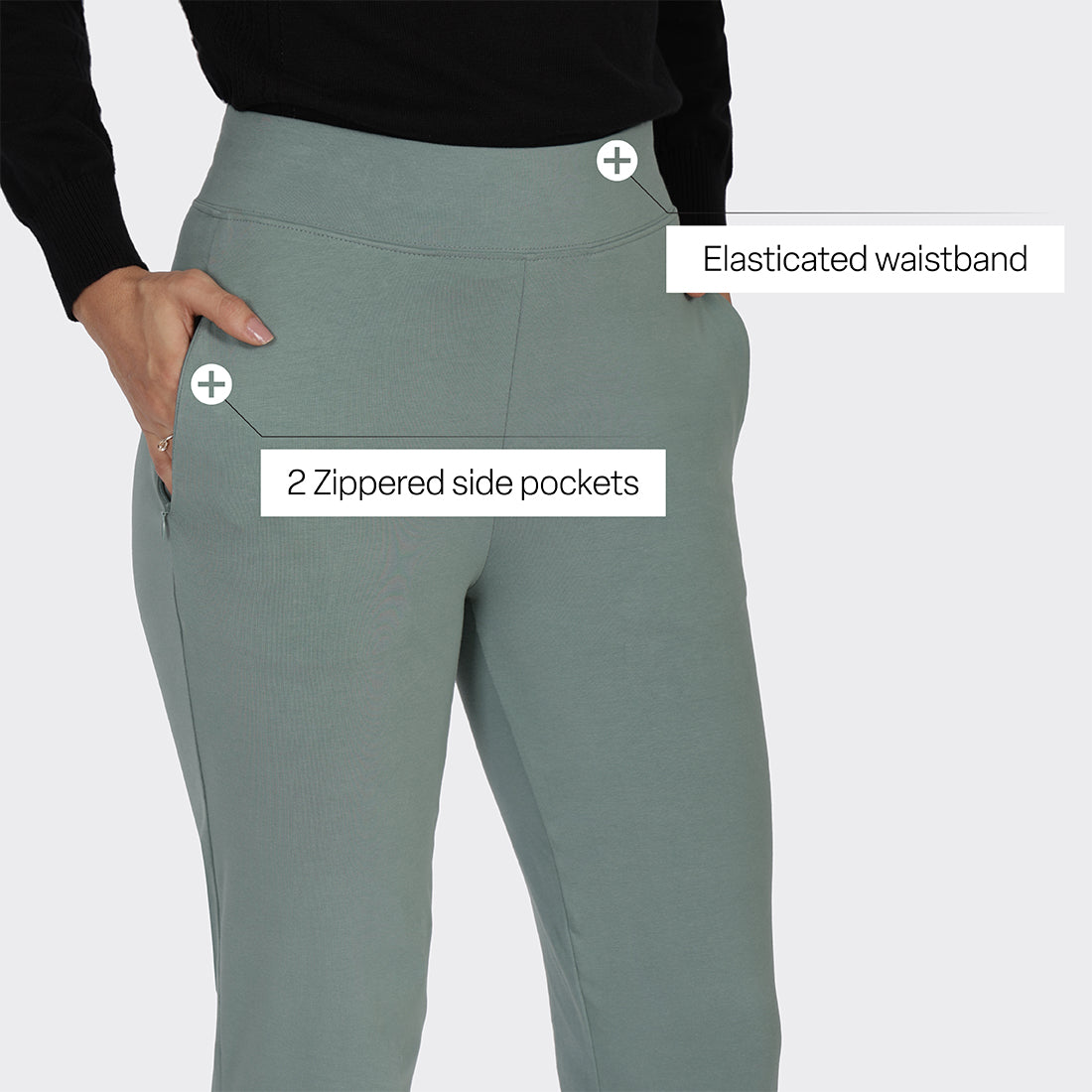 AM:PM Cotton Straight Pants Tall