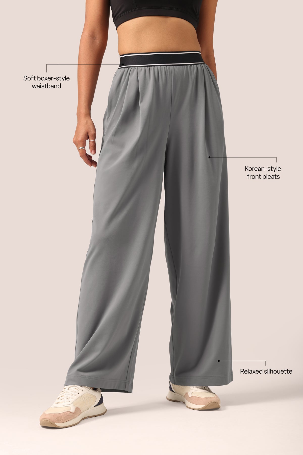 Cloud Korean Active Wide Pants