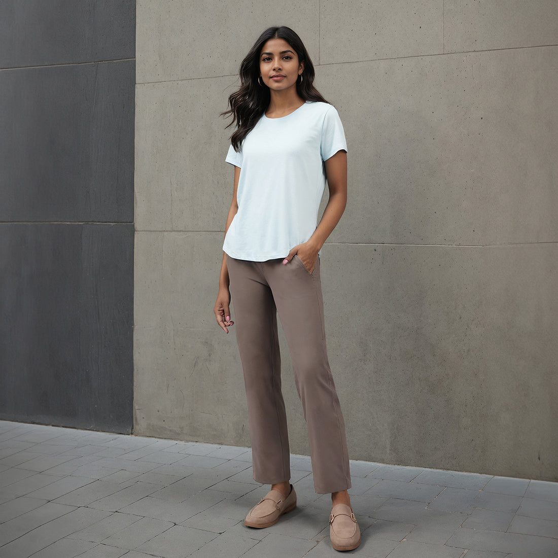 Cotton Pro Curved Hem Tee