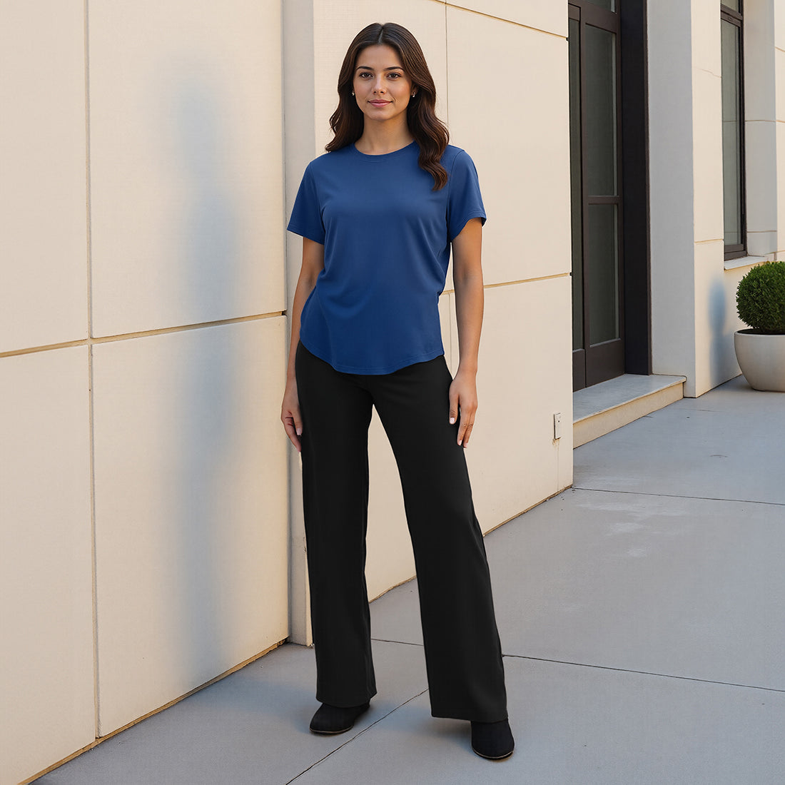 Cotton Pro Curved Hem Tee