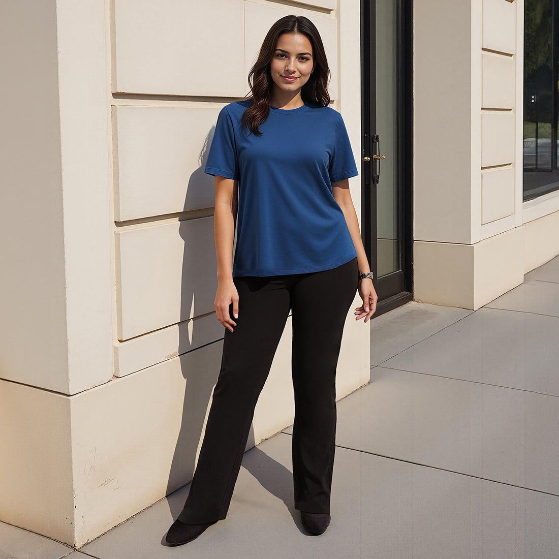 Cotton Pro Curved Hem Tee