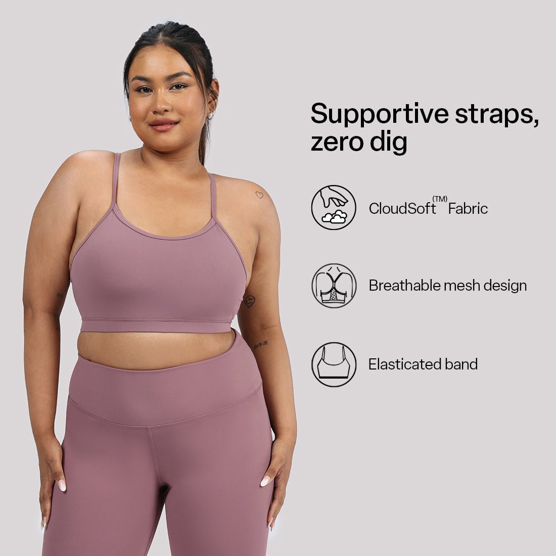 Strappy Racerback Sports Bra - BlissClub